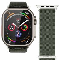 Vonmählen Classic Nylon Loop bandje Apple Watch | 44/45/46/49 mm - Olive