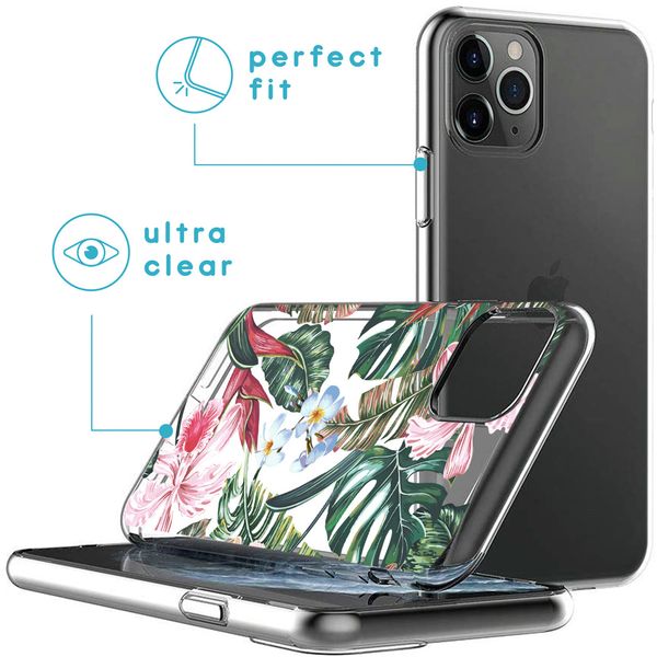 imoshion Design hoesje iPhone 11 Pro - Jungle - Groen / Roze