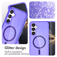imoshion Sparkle Backcover met MagSafe Samsung Galaxy S24 - Glitter Paars