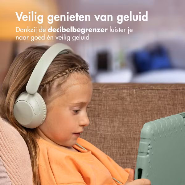 imoshion Kinderkoptelefoon met Draad - AUX kabel - Decibelbegrenzer - Mint Green