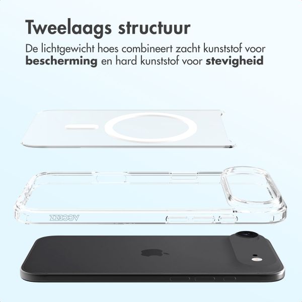 Accezz Xtreme Impact Backcover met MagSafe Apple iPhone Air - Transparant