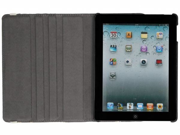 360° Draaibare Design Bookcase iPad 4 (2012) 9.7 inch / 3 (2012) 9.7 inch / 2 (2011) 9.7 inch