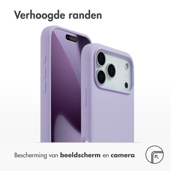 Accezz Liquid Silicone Backcover met MagSafe Apple iPhone 17 Pro Max - Paars