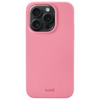 Holdit Silicone Case iPhone 15 Pro Rouge - Pink