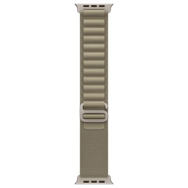 Apple Alpine Loop Band Apple Watch Series 1 - 11 / SE / Ultra (44/45/46/49 mm) - Maat L - Olive