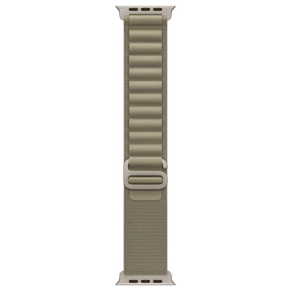 Apple Alpine Loop Band Apple Watch Series 1-10 / SE / Ultra (2) - 42/44/45/46/49 mm - Maat L - Olive