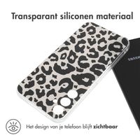 imoshion Design hoesje Samsung Galaxy A34 (5G) - Leopard Transparent