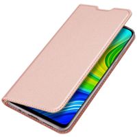 Dux Ducis Slim Softcase Bookcase Xiaomi Redmi Note 9 - Rosé Goud