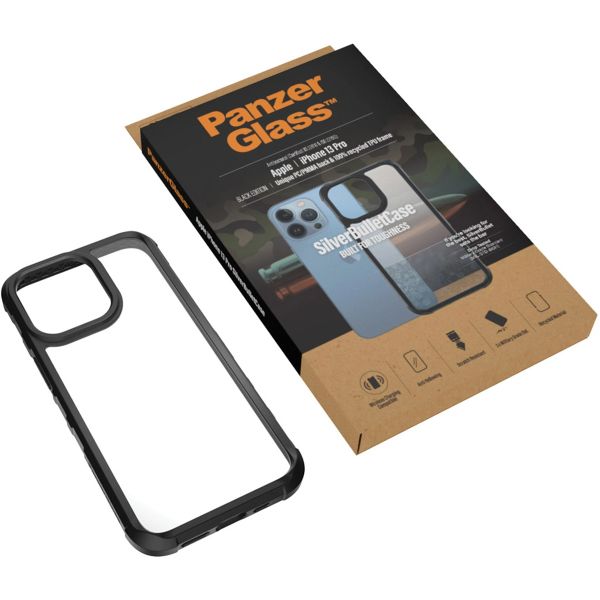 PanzerGlass SilverBullet ClearCase iPhone 13 Pro - Zwart