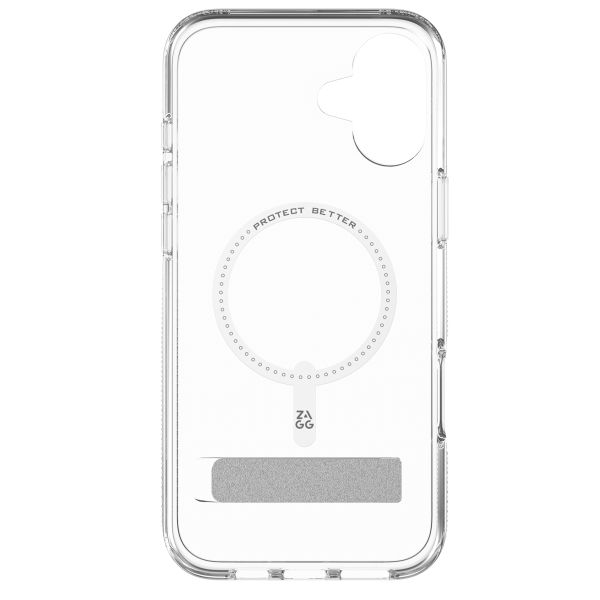 ZAGG Crystal Palace Snap KickStand Case met MagSafe iPhone 16 - Transparant