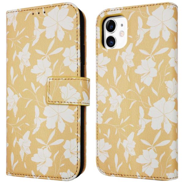 imoshion Design Bookcase iPhone 11 - Yellow Flowers