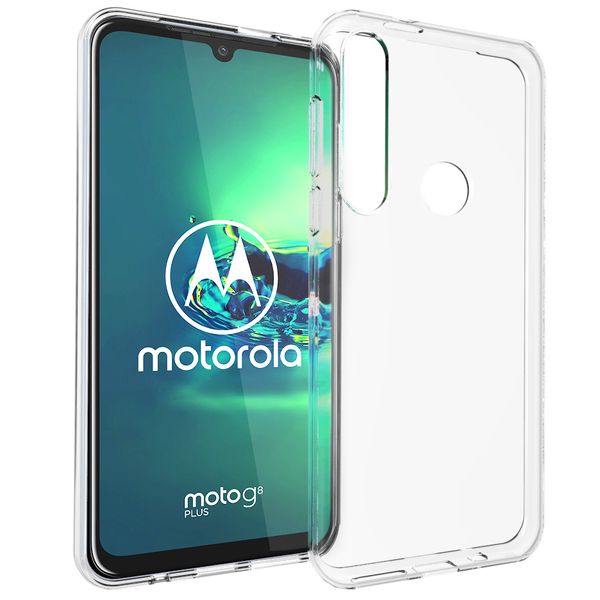 Accezz Clear Backcover Motorola Moto G8 Plus - Transparant