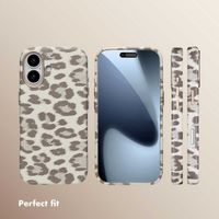 Selencia Sabi Back Cover Panther Print with MagSafe Apple iPhone 17 - Soft Ivory
