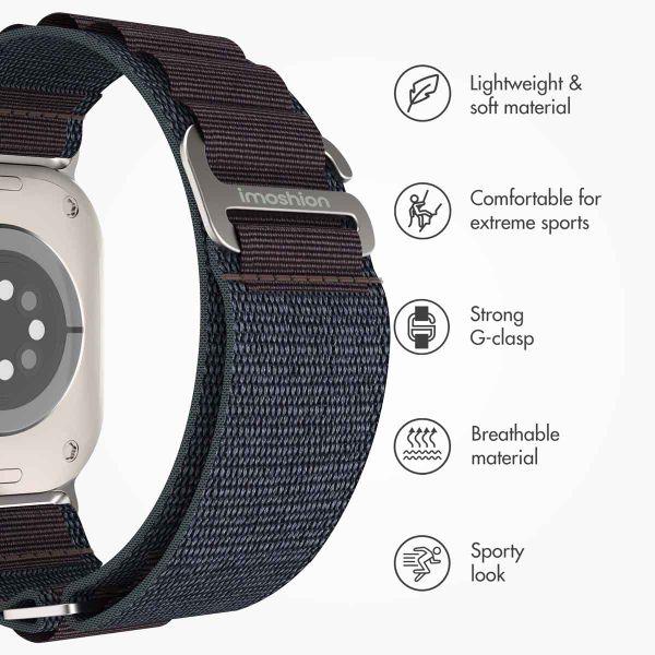 imoshion Nylon Alpine Band Apple Watch | 38/40/41/42 mm - Indigo