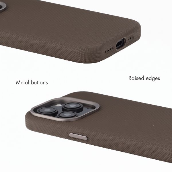 Accezz Mesh Back Cover with MagSafe Apple iPhone 15 Pro - Brown