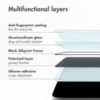 Accezz Privacy Tempered Glass Screen Protector + Applicator Apple iPhone 17 Pro