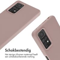 imoshion Siliconen hoesje met koord Xiaomi Redmi Note 11 Pro - Sand Pink