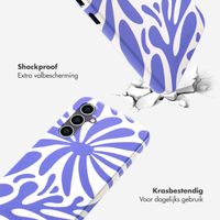 Selencia Vivid Tough Backcover Samsung Galaxy S23 FE - Modern Bloom Sapphire Blue