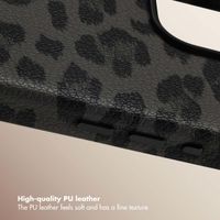 Selencia Sabi Back Cover Panther Print with MagSafe Apple iPhone 16 Pro Max - Midnight Black
