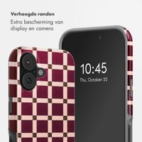 Selencia Vivid Backcover met MagSafe Apple iPhone 17 - Check This Burgundy