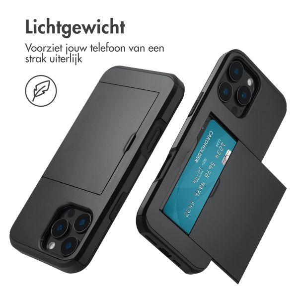 imoshion Backcover met pasjeshouder iPhone 16 Pro Max - Zwart