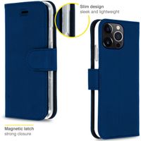 Accezz Wallet Softcase Bookcase iPhone 13 Pro - Donkerblauw