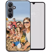 Ontwerp je eigen Samsung Galaxy A15 (5G/4G) hardcase hoesje - Zwart