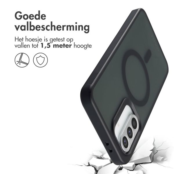 Accezz Rugged Frosted MagSafe Backcover Samsung Galaxy A36 / A56 - Zwart