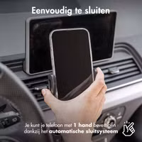 imoshion Telefoonhouder auto - Verstelbaar - Universeel - Carbon - Ventilatierooster - Zwart