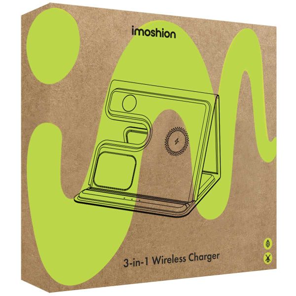 imoshion 3-in-1 Opvouwbare draadloze oplader voor Samsung - Galaxy smartphone / Galaxy Buds / Galaxy Watch - Grijs - Samsung Galaxy Watch 5 (40 mm)