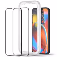 Spigen AlignMaster Full Screenprotector 2 Pack Apple iPhone 13 / 13 Pro - Zwart