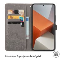 imoshion Mandala Bookcase Xiaomi Redmi Note 13 Pro Plus (5G) - Grijs