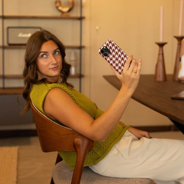 Selencia Vivid Backcover Samsung Galaxy A17 - Pied-de-Poule