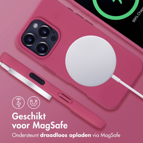 imoshion Color Backcover met afneembaar koord MagSafe Apple iPhone 16 Pro - Raspberry