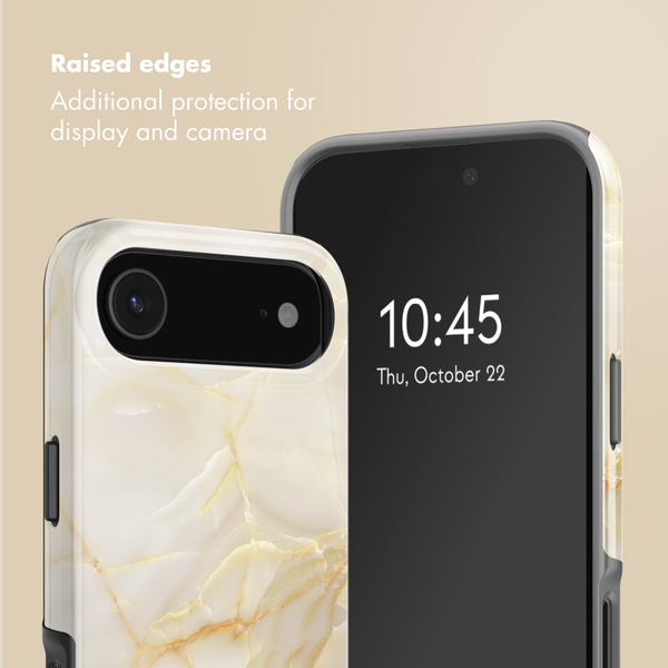 Selencia Vivid Back Cover with MagSafe Apple iPhone Air - Golden Beige Marble