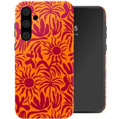 Selencia Vivid Tough Backcover Samsung Galaxy A55 - Tropical Vibes Apricot