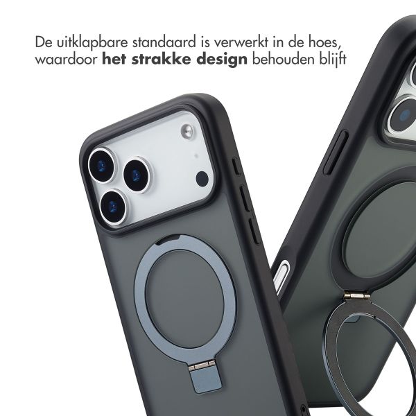 Accezz Ring Stand Backcover met MagSafe Apple iPhone 17 Pro - Zwart