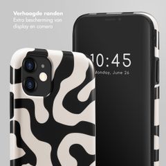 Selencia Vivid Backcover Apple iPhone 11 - Art Wave Black