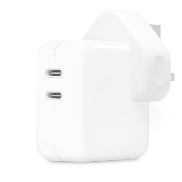 Apple Power adapter met twee USB-C poorten - 35W - Type G - Stekker voor Verenigd Koninkrijk - Wit