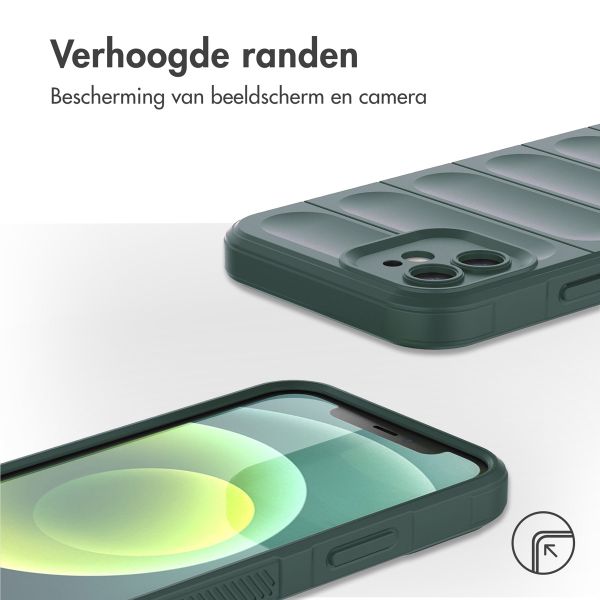 imoshion EasyGrip Backcover Apple iPhone 12 - Donkergroen