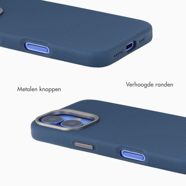 Accezz Mesh Backcover met MagSafe Apple iPhone 16 - Donkerblauw