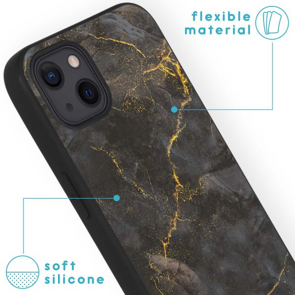 imoshion Design hoesje iPhone 13 - Black Marble