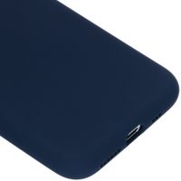 Accezz Liquid Silicone Backcover Apple iPhone X / Xs - Donkerblauw