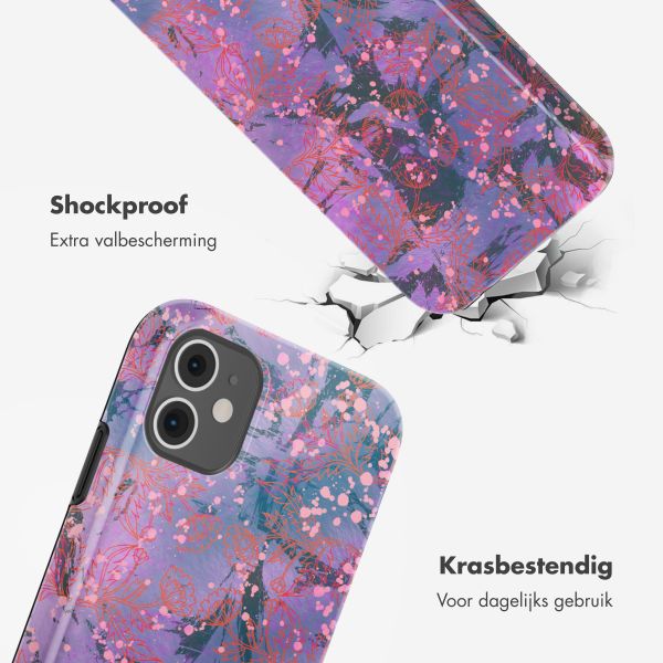 Selencia Vivid Backcover Apple iPhone 11 - Fresh Paint Flower Orange