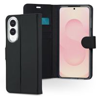 Accezz Wallet Softcase Bookcase Samsung Galaxy S25 Edge - Zwart