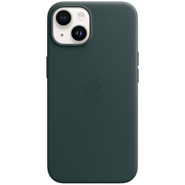 Apple Leather Back Cover with MagSafe Apple iPhone 14 - Forest Green