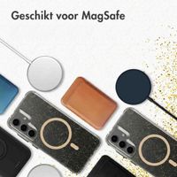 imoshion Clear Glitter Backcover met MagSafe Samsung Galaxy S24 - Goud