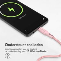 imoshion Braided USB-C naar USB kabel - 1 meter - Roze