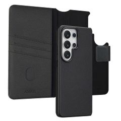Accezz 2-in-1 Leather Bookcase with MagSafe Samsung Galaxy S26 Ultra - Onyx Black