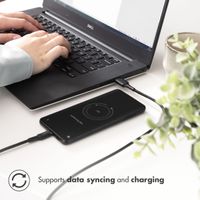 imoshion USB-C naar USB kabel - Gevlochten textiel - 1,5 meter - Zwart